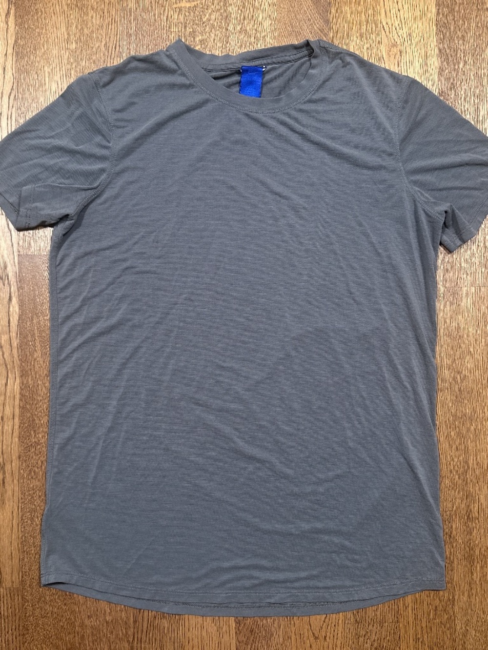 Kit & Ace Viscose Blend Gym Workout Performance T Shirt Gray Mens Small